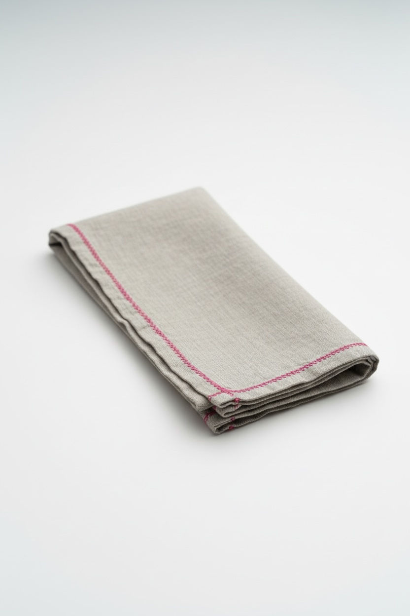 Guardanapo 100% Linho Bordado