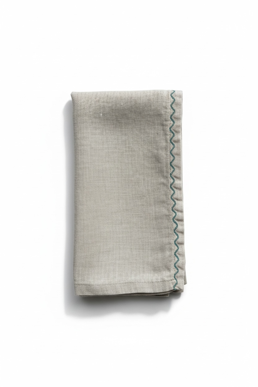 Guardanapo 100% Linho Bordado