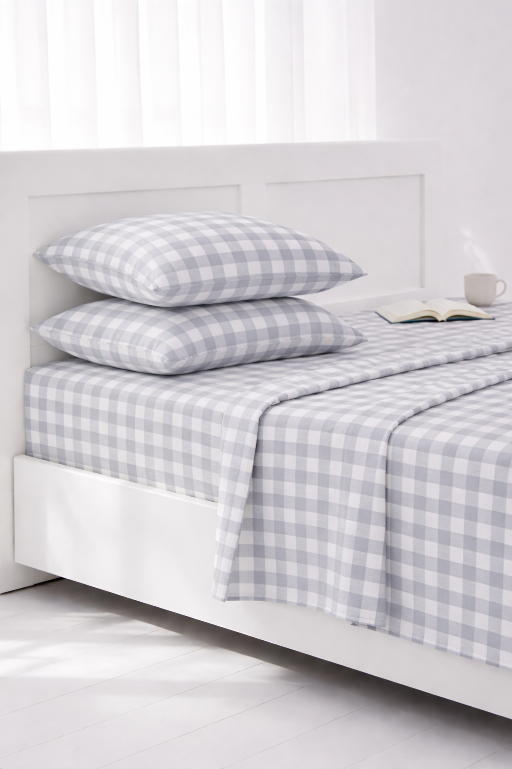 Fronha aos quadrados 100% linho