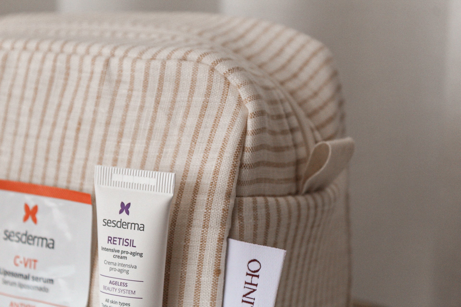 Nécessaire e Scrunchie 100% Linho