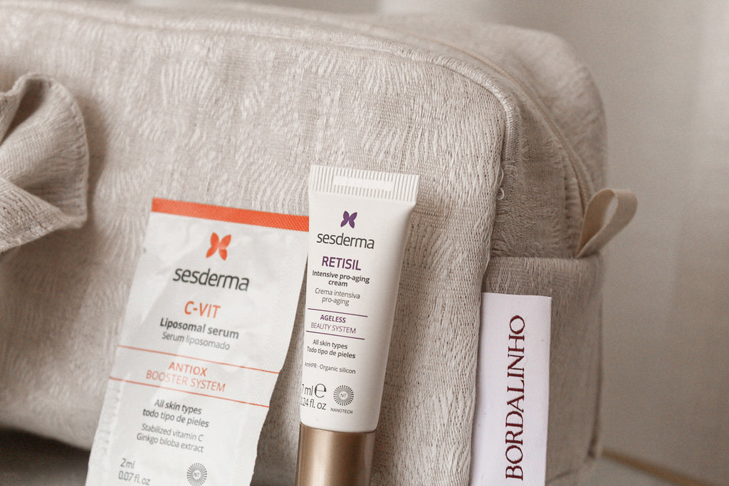 Nécessaire e Scrunchie 100% Linho