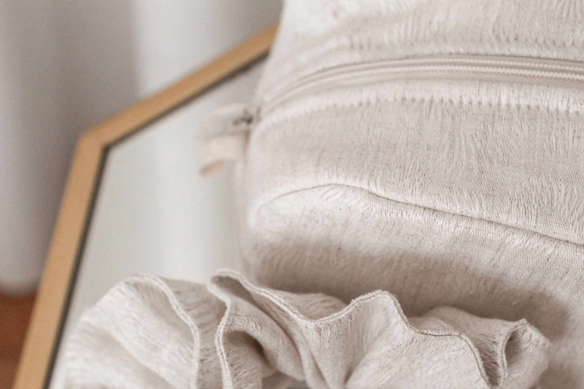 Nécessaire e Scrunchie 100% Linho