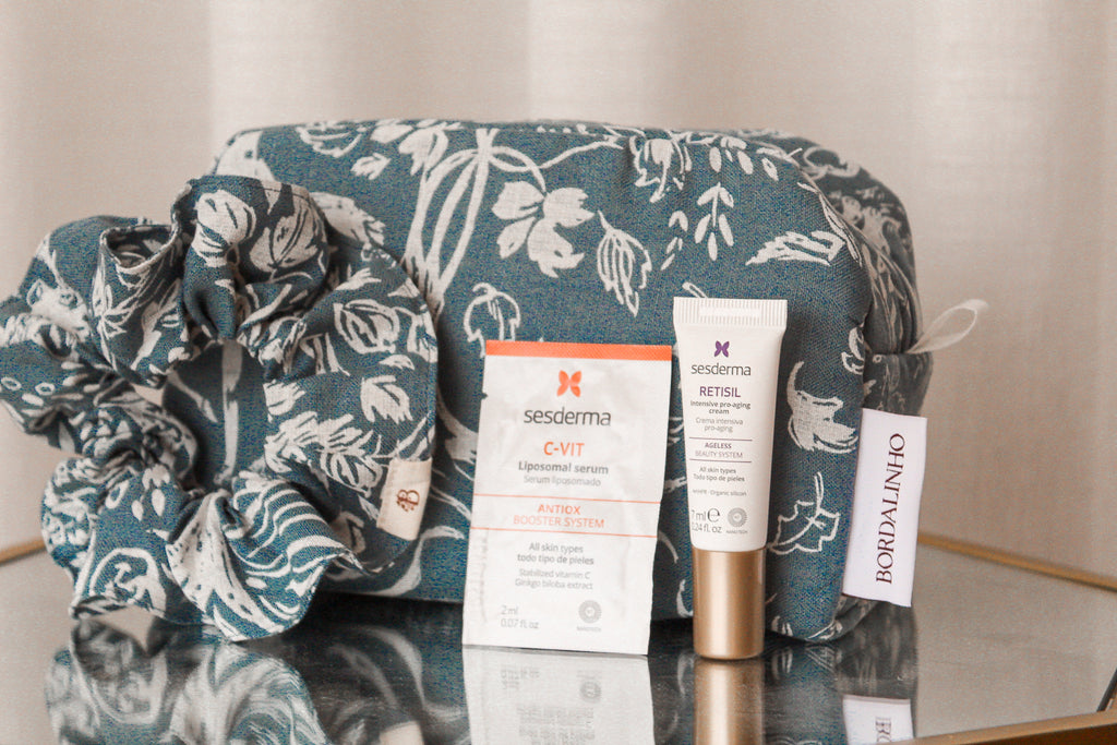 Nécessaire e Scrunchie 100% Linho