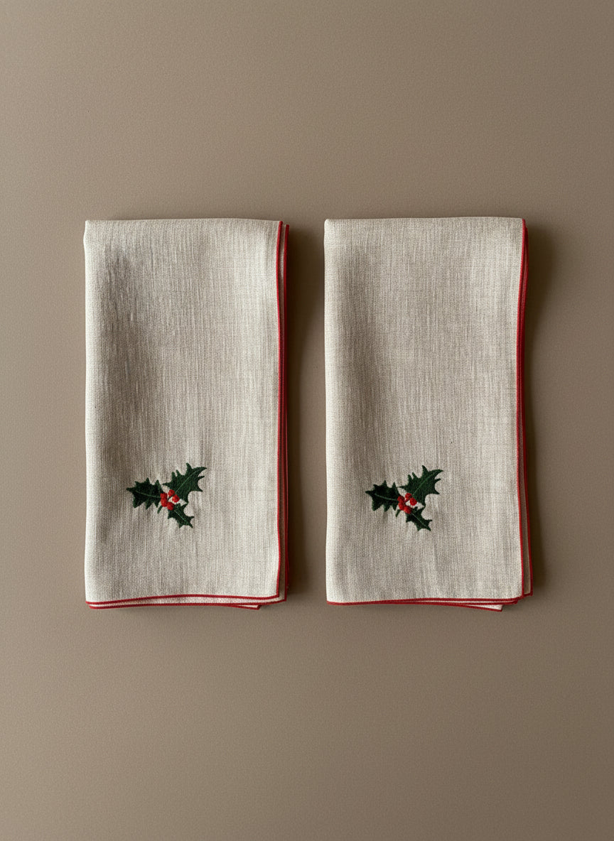 Pack de 2 guardanapos 100% Linho