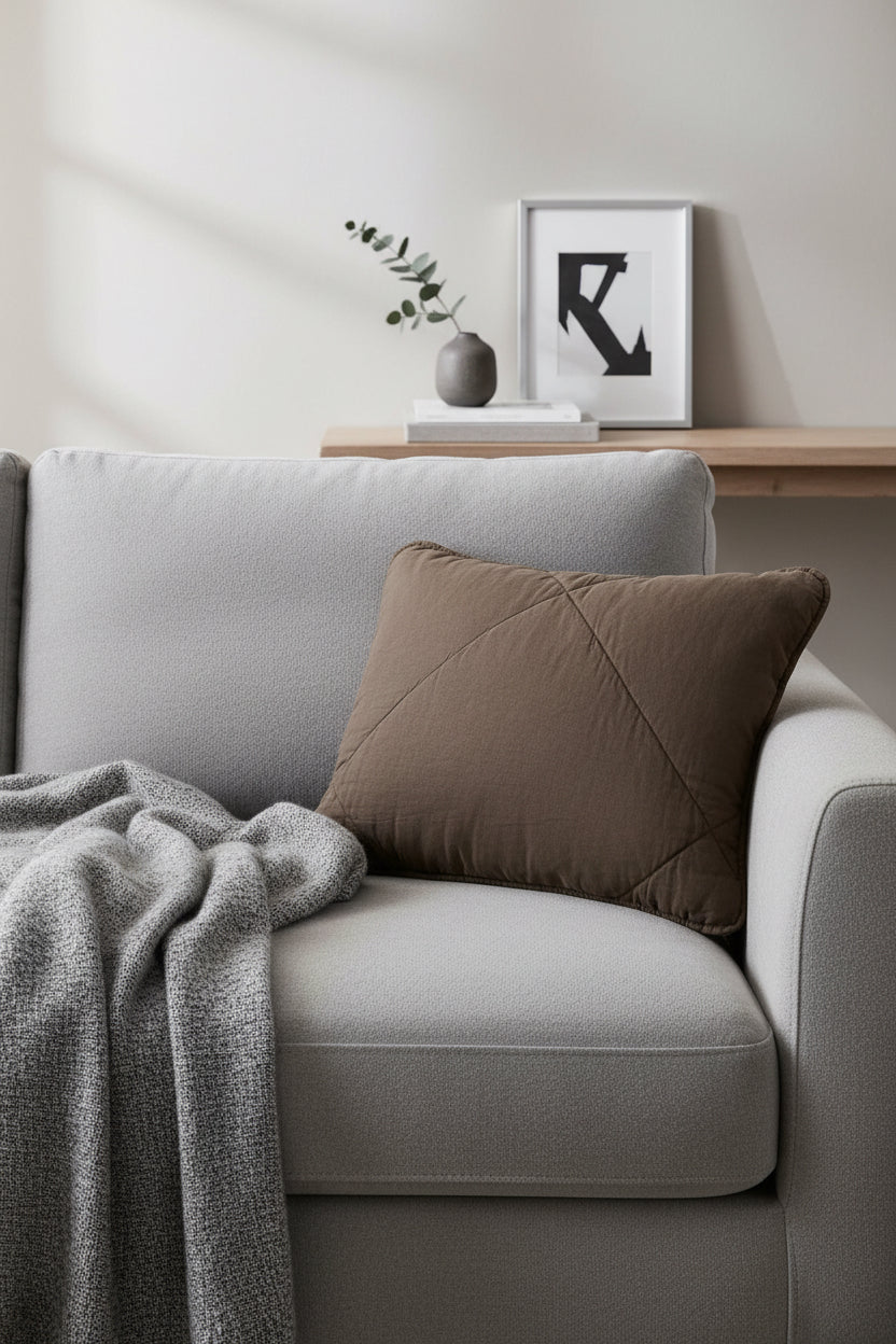 Fronha acolchoada 100% linho