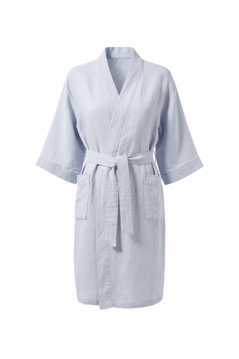 Robe 100% linho lavado